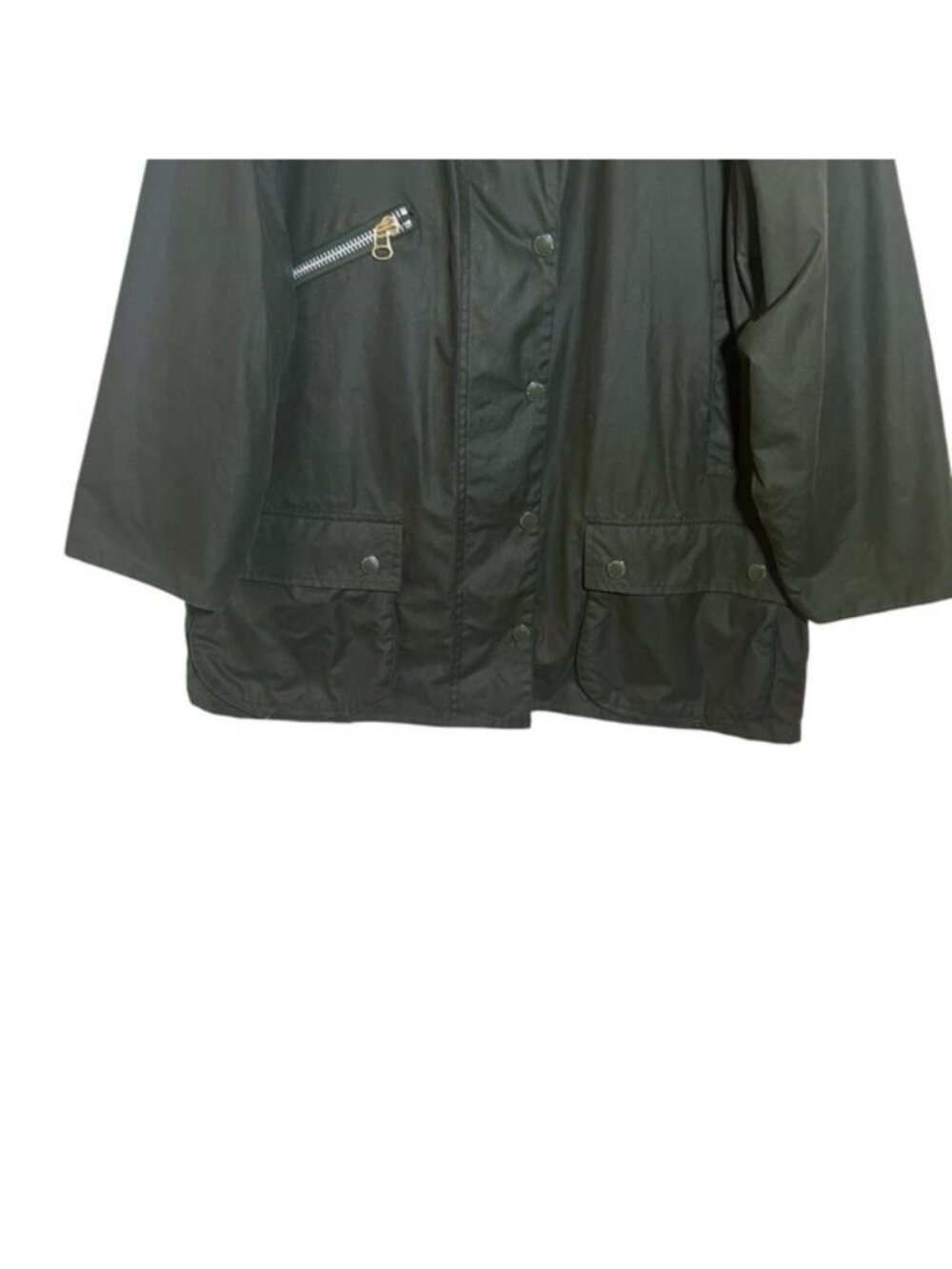 Barbour by AlexaChung Green Edith Waxed Jacket US 8 - Picture 5 of 15